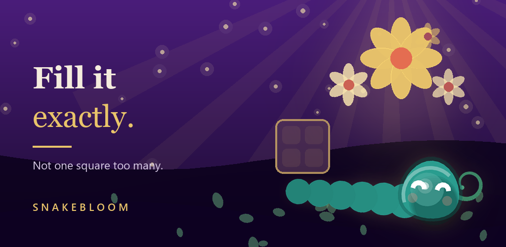 SnakeBloom key art – Fill it exactly